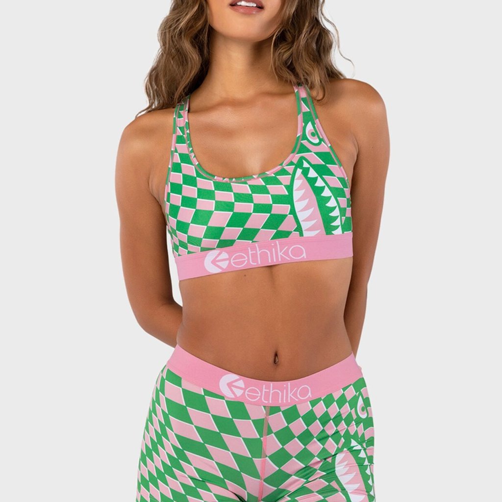Ethika Bmr Check Mate Sports Bra And Leggings